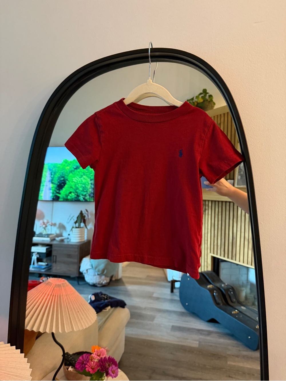 Ralph Lauren Deep Red Short-Sleeve Kids Tee